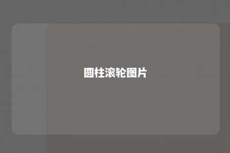 圆柱滚轮图片 